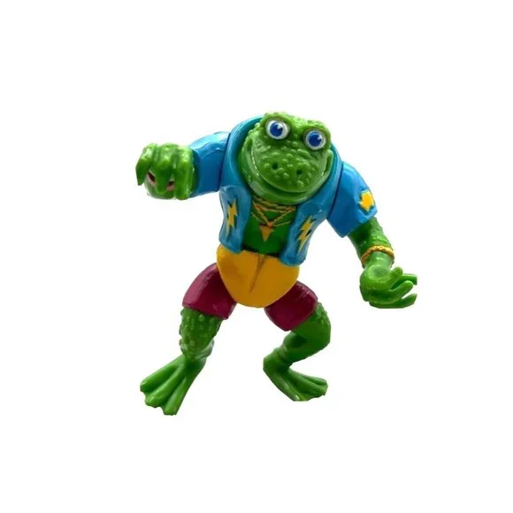 Genghis Frog Teenage Mutant Ninja Turtles TMNT 1989 Playmates Action Figure VTG - Picture 1 of 6